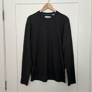 Original Penguin Sweater Mens Large Gray Long Sleeve Pullover Crew Cotton Blend